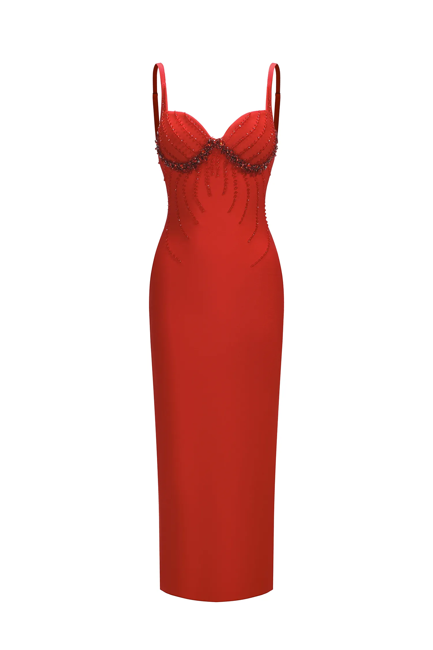 Samantha Sleeveless Diamond Bandage Maxi Dress