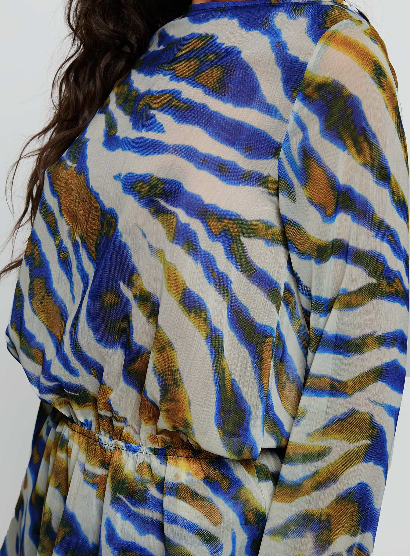 Get Closer Backless Blue Zebra