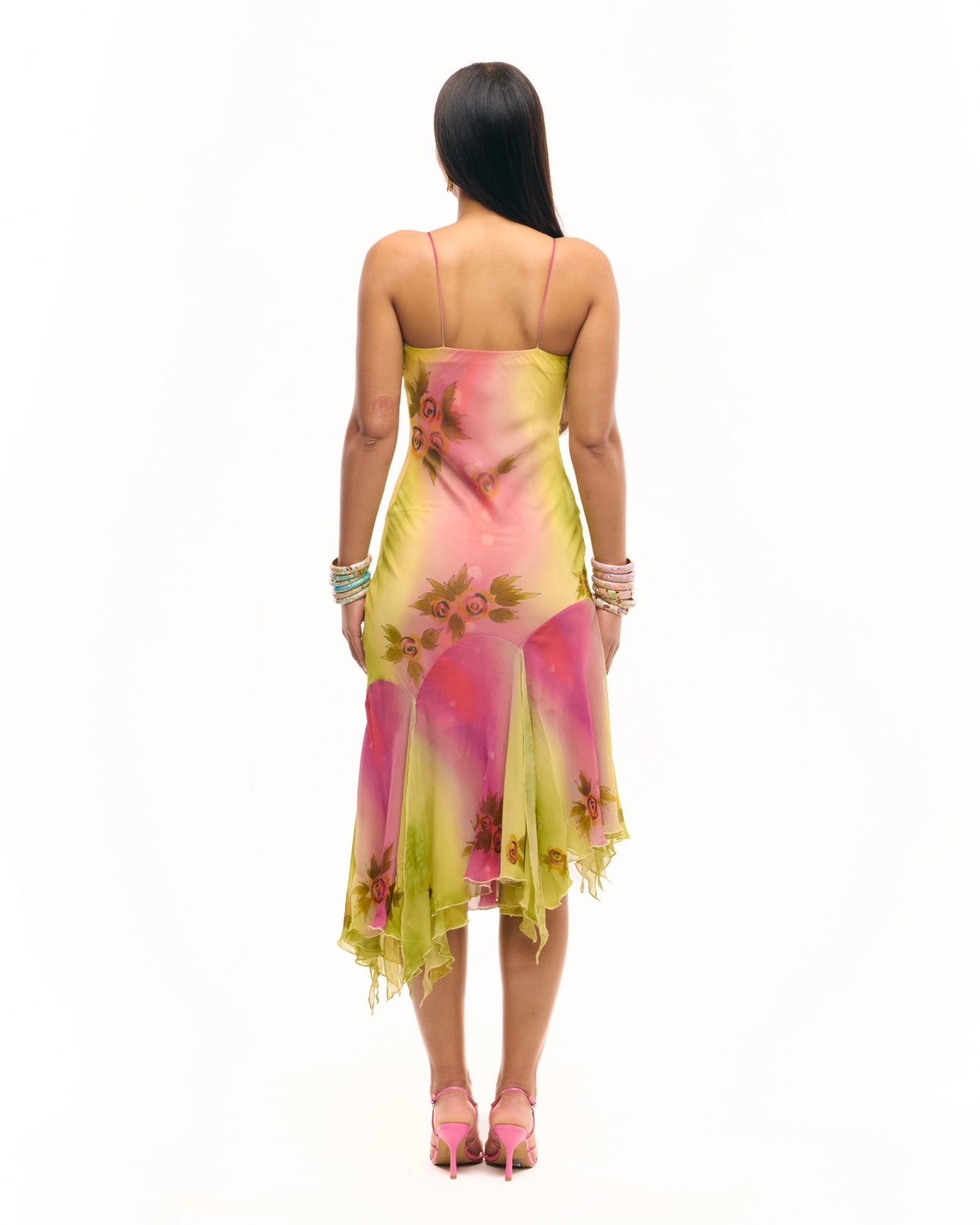 The Coral Gown Silk & Handbeaded