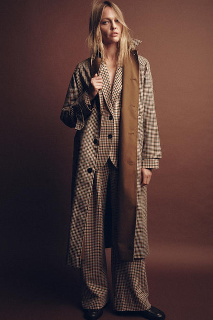Reversible Trench Coat - Camel