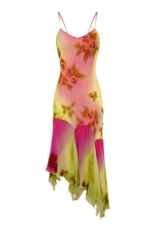 The Coral Gown with Shawl