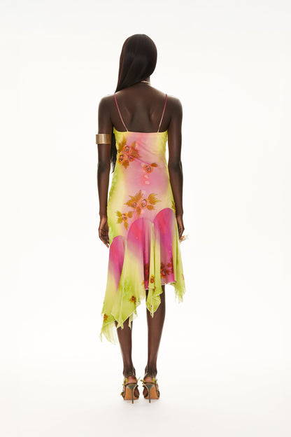 The Coral Gown Silk & Handbeaded