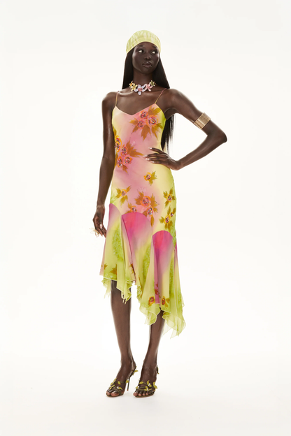 The Coral Gown with Shawl