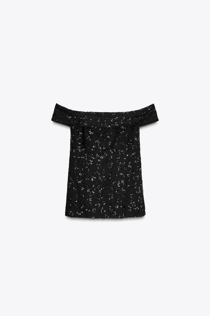 Briana | Black Sequin Set