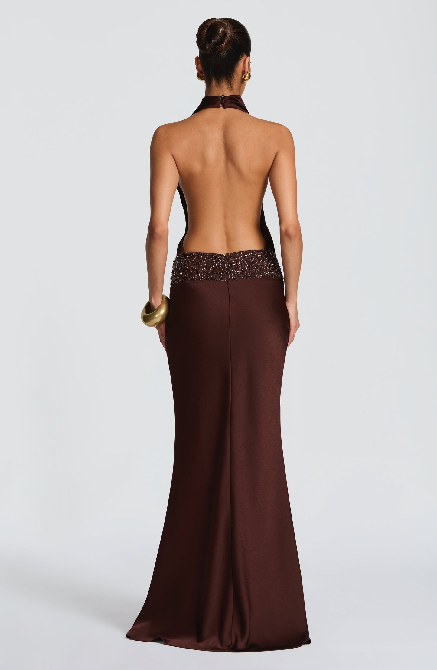 Armelle Maxi Dress - Plum Brown Dress Babyboo Fashion Premium Exclusive Design