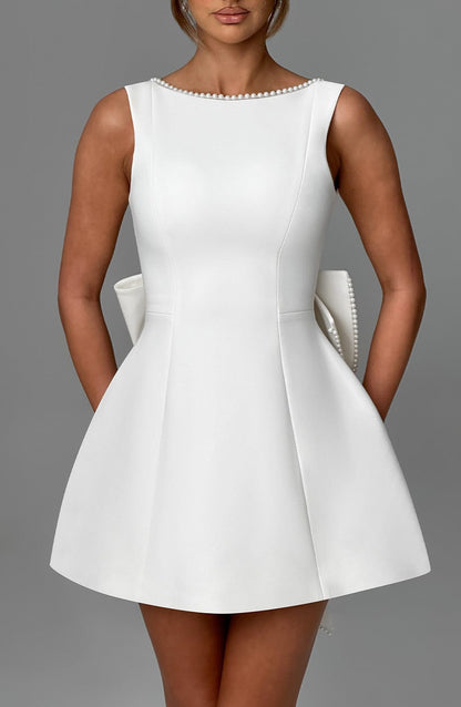 Carrie Mini Dress - Ivory Dress Babyboo Fashion Premium Exclusive Design