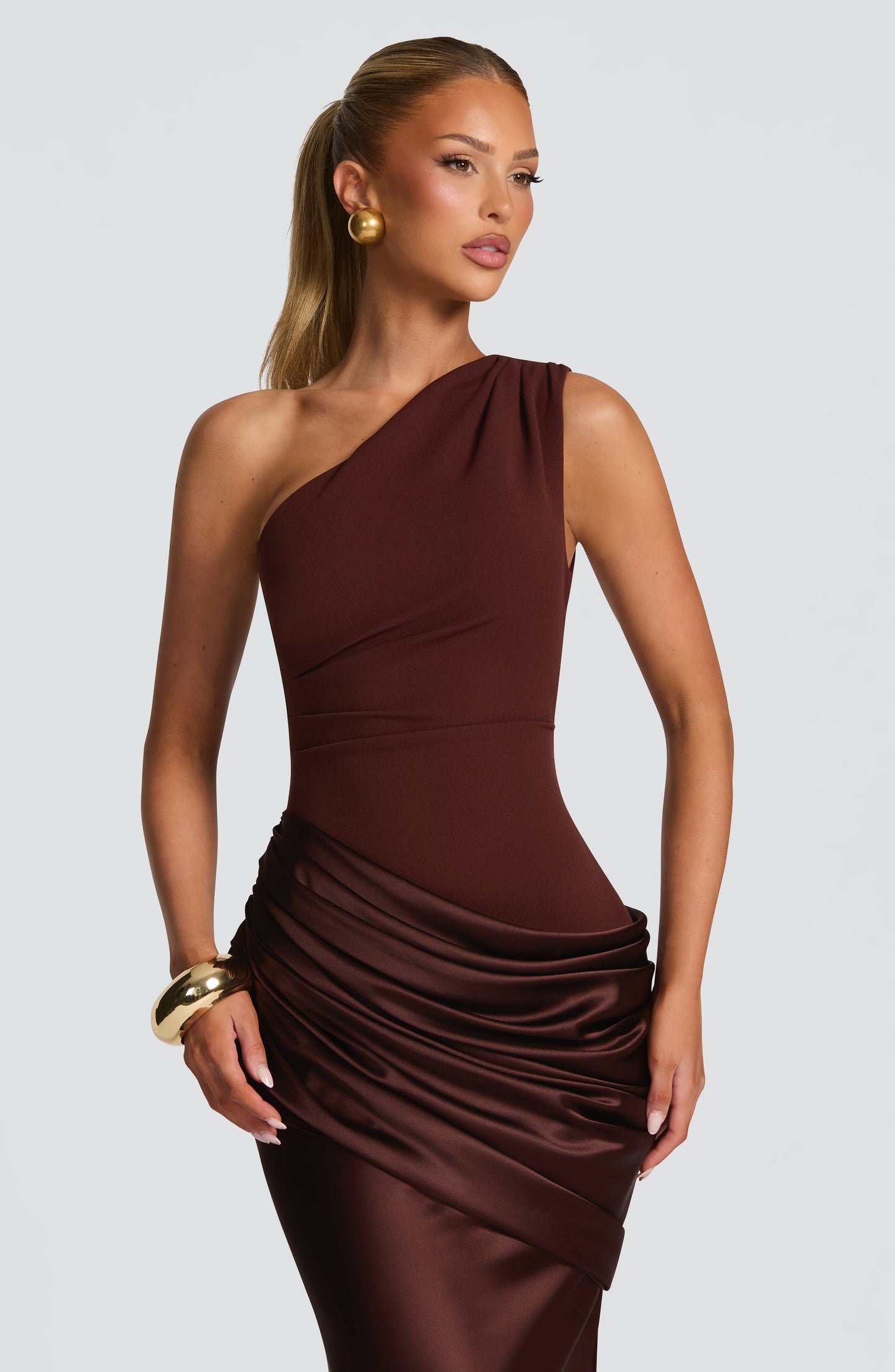 Sadona Maxi Dress - Plum Brown Dress Babyboo Fashion Premium Exclusive Design